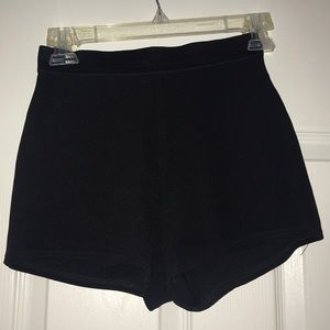 High Waisted Black Shorts